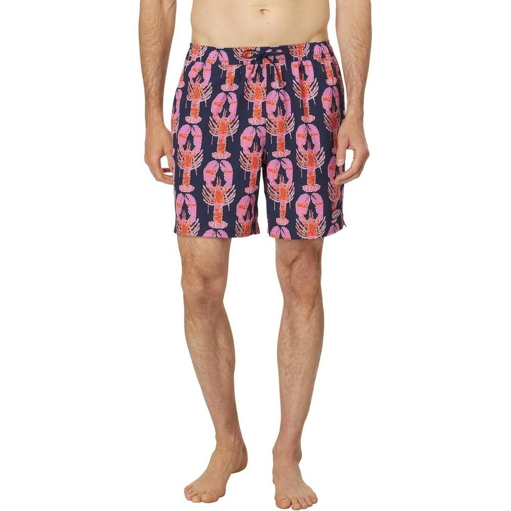 Vineyard Vines Men's Printed Chappy Trunks Lobster Navy 7"- S NWT - Picture 2 of 13